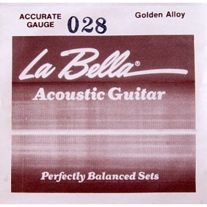 Струна для акустической гитары 0,028 LA BELLA GW028