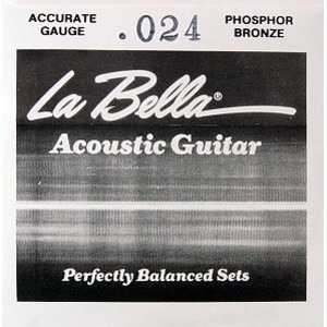 Струна для акустической гитары 024 LA BELLA PW024