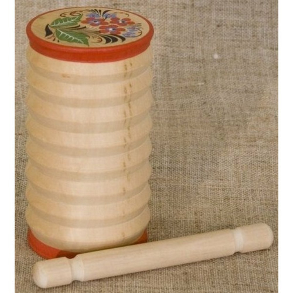 Погремушка ребристая Мастерская Сереброва MS-K2-PG-04