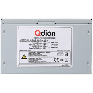 Блок питания для компьютера QDION QD-650PNR 80+