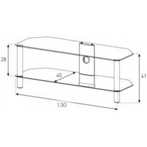 Тумба для ТВ Sonorous NEO 2130 C SLV