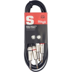 Кабель аудио 2xJack - 2xJack Stagg STC060P 0.6m