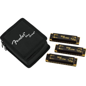 Губная гармошка Fender Blues DeVille Harmonica Pack of 3 with Case