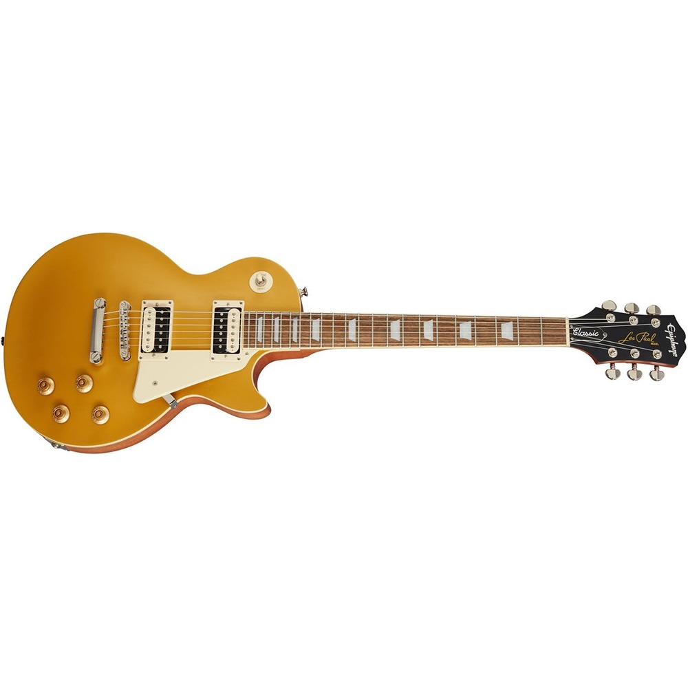 Электрогитара Les Paul Epiphone Les Paul Classic Worn Metallic Gold