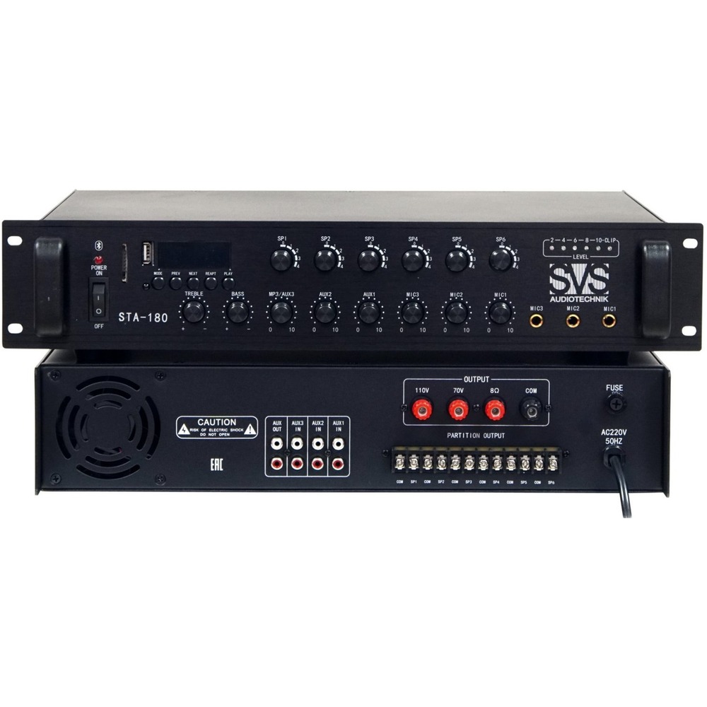 Усилитель трансляционный зональный SVS Audiotechnik STA-180