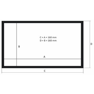 Экран для проектора Kauber Frame Velvet Cinema 100 16:9 White Flex