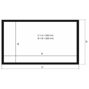 Экран для проектора Kauber Frame Velvet Cinema 181 16:9 Microperf MW
