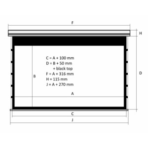 Экран с системой натяжения Kauber Red Label Tensioned BT Cinema 131 16:9 Clear Vision