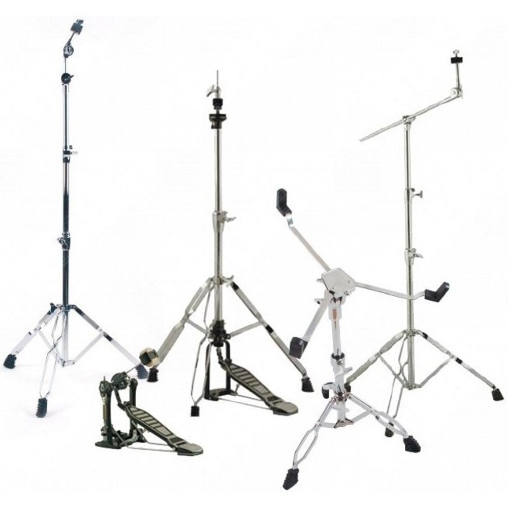 Комплект стоек для тарелок и педаль для бас-барабана WEBER Iron Poison