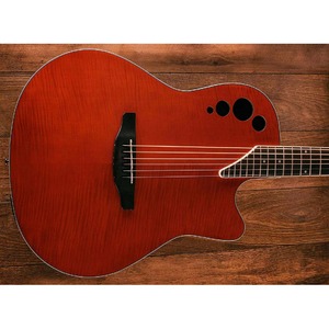 Электроакустическая гитара Ovation APPLAUSE AE44IIP-CHF Mid Cutaway Cherry Flame