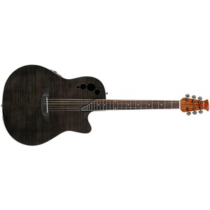 Электроакустическая гитара Ovation APPLAUSE AE44IIP-TBKF Elite Mid Cutaway Trans Black Flame
