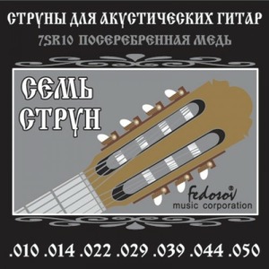 Струны для 7-струнной акустической гитары Fedosov 7SR10