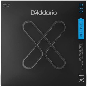 Струны для 12-ти струнной акустической гитары DAddario XTABR1047-12