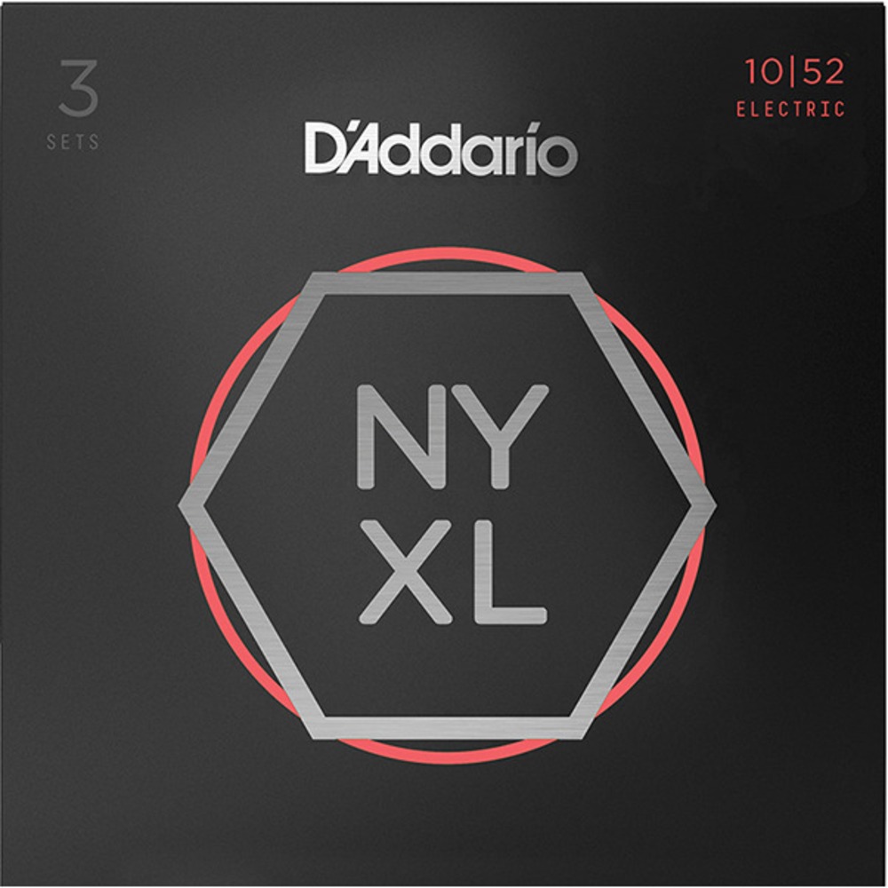 Струны для электрогитары 3 комплекта DAddario NYXL1052-3P