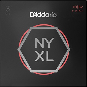 Струны для электрогитары 3 комплекта DAddario NYXL1052-3P