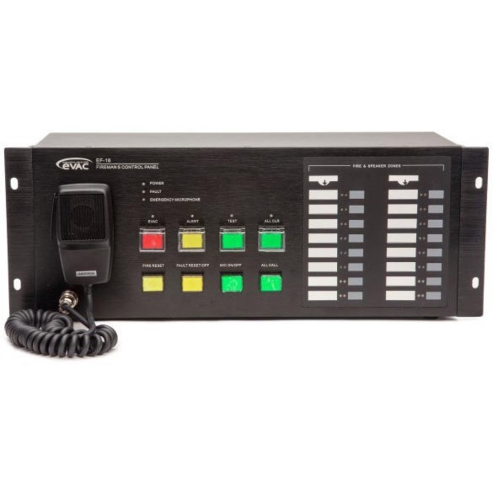 Аварийная панель предназначена для управления и контроля EVAC EF-16