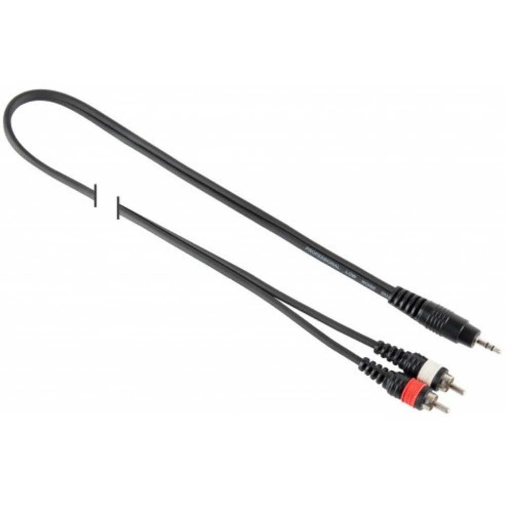 Кабель аудио 1xMini Jack - 2xRCA Roxton Y-001/2M 2.0 m