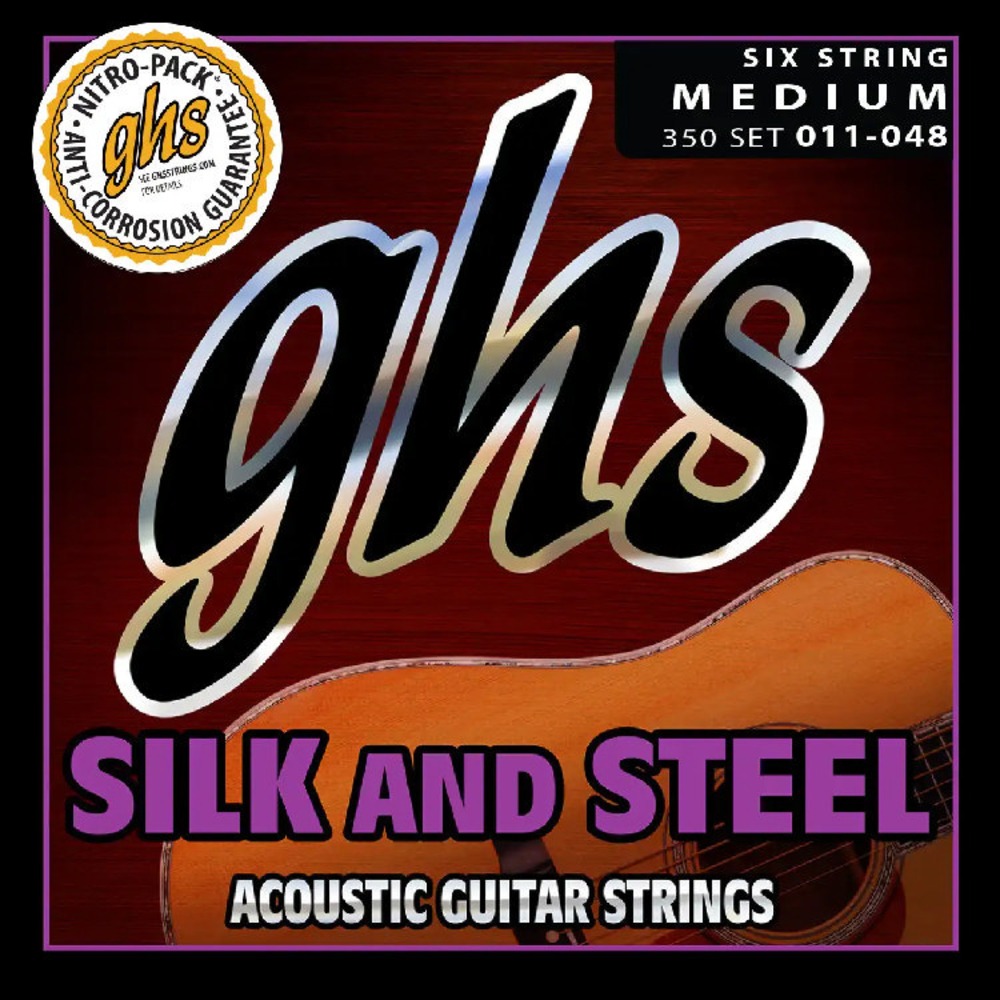 Струны для акустической гитары GHS 350 SILK&STEEL