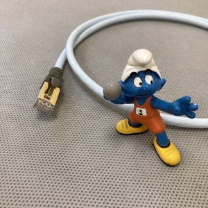 Кабель витая пара патч-корд Supra CAT 8 STP Patch FRHF Blue 4.0m