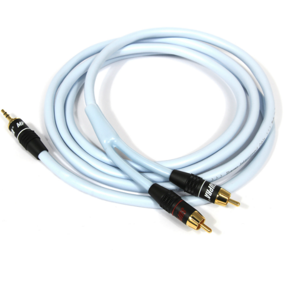 Кабель аудио 1xMini Jack - 2xRCA Supra BiLine-MP 4.0m