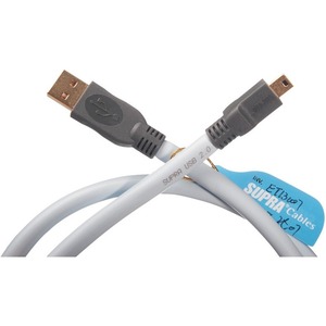 Кабель USB 2.0 Тип A - B 5pin mini Supra USB 2.0 A-MINI B Blue 1.0m