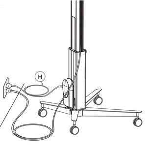 Тумба с ТВ стендом SMS Flatscreen X FH M605 Video conference Motorized