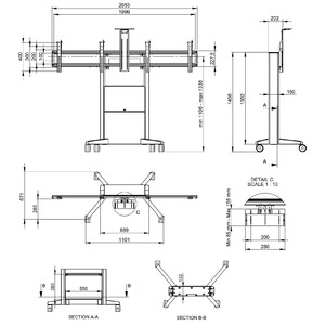 Стойка для презентационных дисплеев SMS Presence Video Conference 1650
