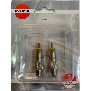 Разъем RCA (Папа) INLINE RCA x2b
