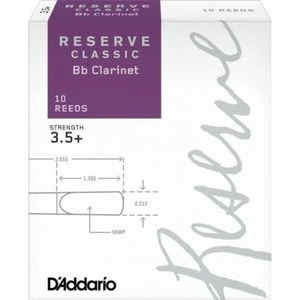 Трости для кларнета Bb DAddario Woodwinds Rico DCT10355