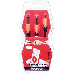 Кабель аудио 1xMini Jack - 2xJack Bespeco SLYMSJ500 5.0m