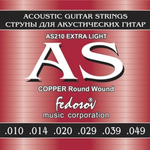 Струны для акустической гитары Fedosov AS210