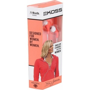 Наушники внутриканальные классические KOSS KEB32C коралловый