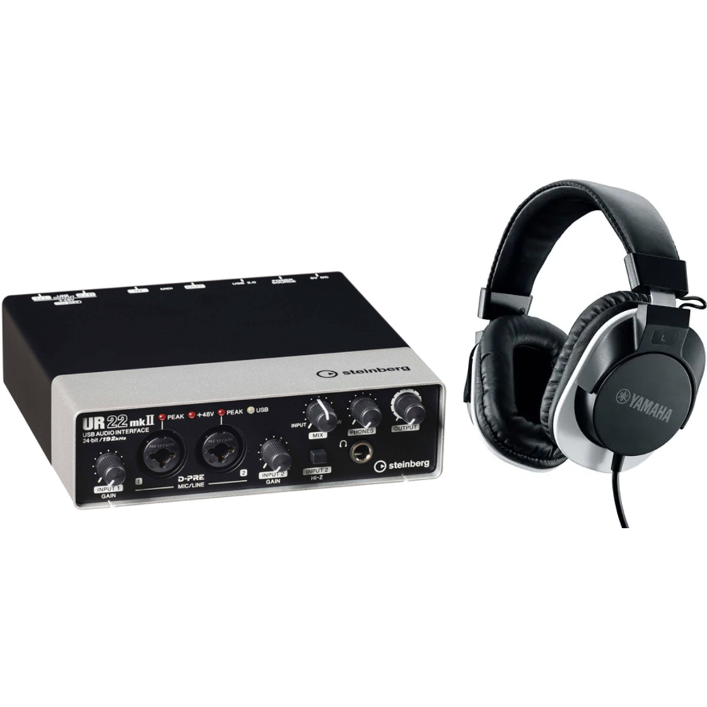 Комплект оборудования для звукозаписи Steinberg UR22mkII+HPH-MT120