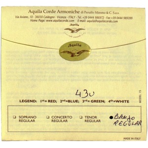 Струны для банджо AQUILA 43U Banjouke