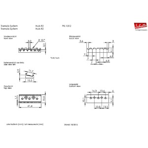 Тремоло праворукое SCHALLER TREMOLO FLOYD ROSE 13020532.02 R2-32 mm
