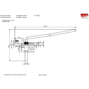 Тремоло праворукое SCHALLER TREMOLO FLOYD ROSE 13020532.02 R2-32 mm