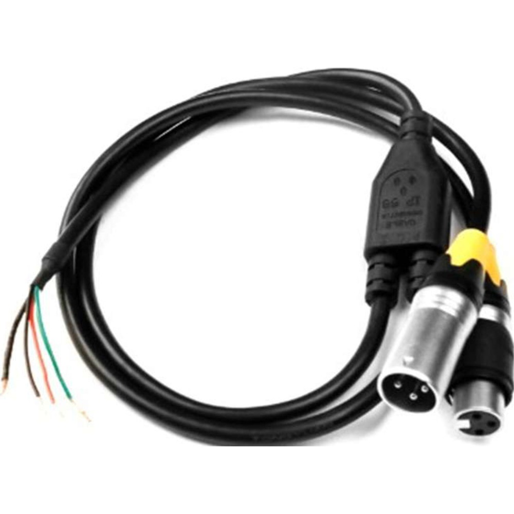 Кабель DMX с разьемами Silver Star Y-TYPE DMX XLR Cable IN/OUT IP65 1.5m X30047