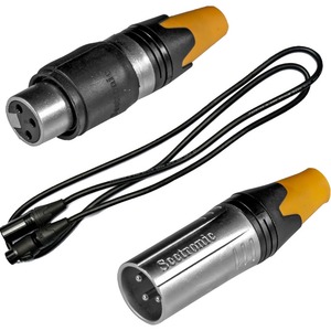 Кабель DMX с разьемами Silver Star DMX XLR LINK IN/OUT IP65 2.5m X30034