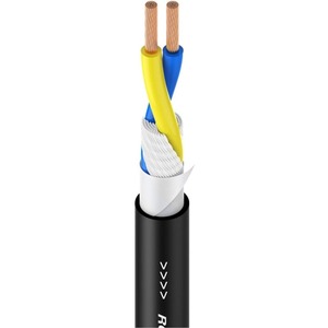 Кабель акустический с катушки двухжильный Roxtone SC020D Black