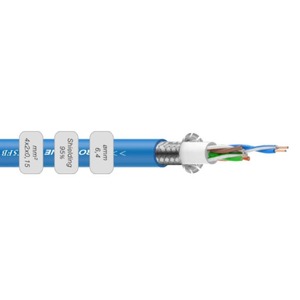 Кабель витая пара в нарезку Roxtone CAT5FB/100 Blue 100.0m