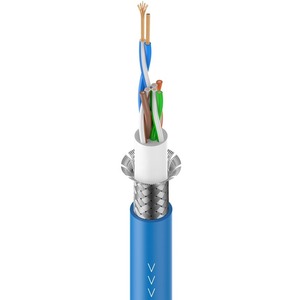 Кабель витая пара в нарезку Roxtone CAT5FB/100 Blue 100.0m