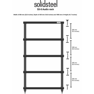 Hi-Fi стойка Solidsteel S3-5 Walnut