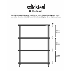 Hi-Fi стойка Solidsteel S2-4 Black
