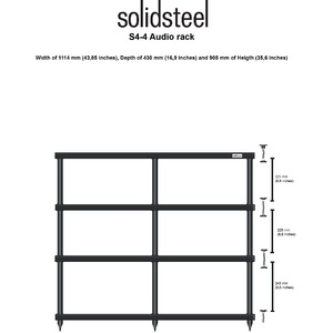 Hi-Fi стойка Solidsteel S4-4 Black