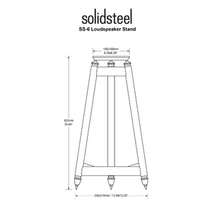Стойка для акустики Solidsteel SS-6 White