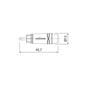 Разъем RCA (Комплект) Roxtone RF2P-NG (2шт.)