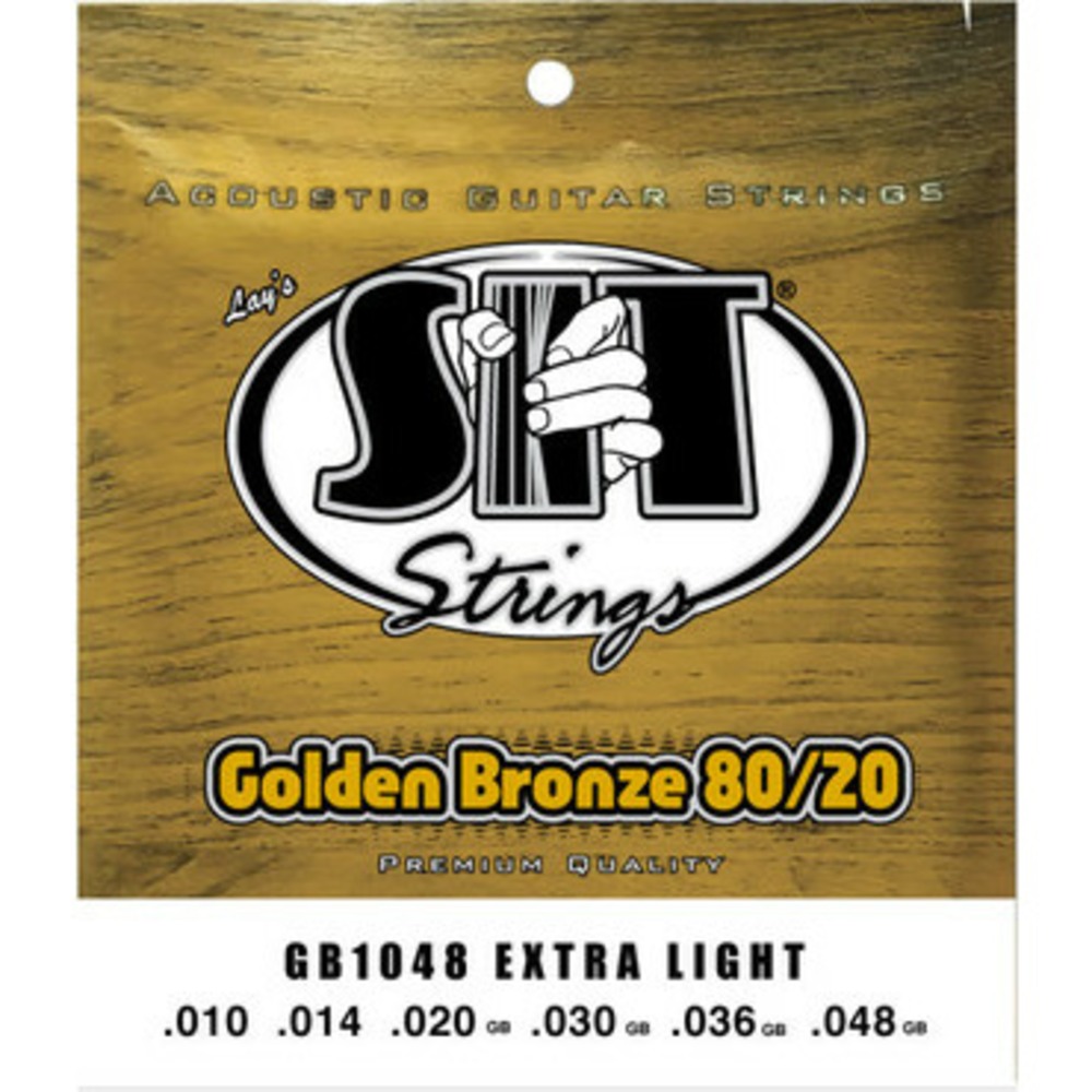 Струны для акустической гитары SIT Strings GB1048 Golden Bronze Extra Light 80/20 10-48