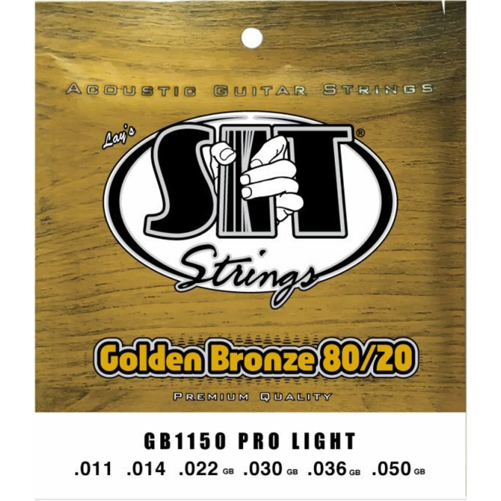 Струны для акустической гитары SIT Strings GB1150 Golden Bronze Pro Light 80/20 11-50