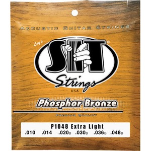 Струны для акустической гитары SIT Strings P1048 Phosphor Bronze Extra Light 10-48