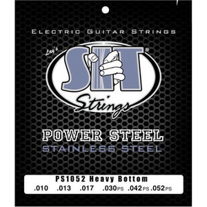 Струны для электрогитары SIT Strings PS1052 Powersteel Stainless Steel Heavy Bottom 10-52